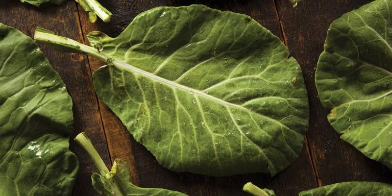 Sauteed Collard Greens fresh organic collard greens