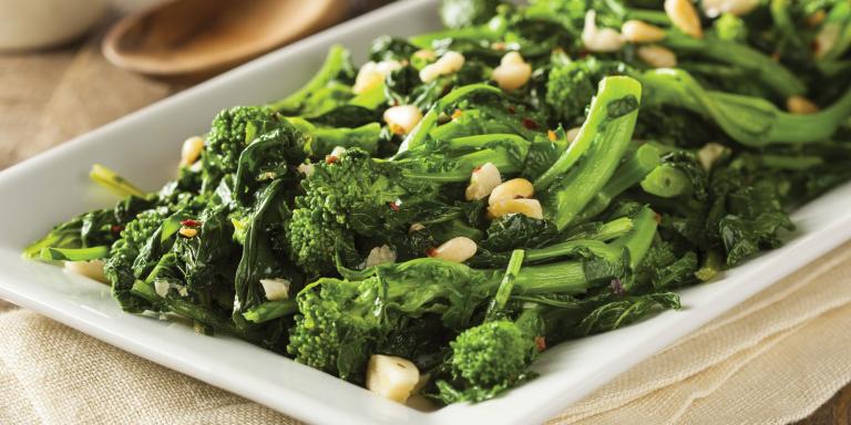 Spicy Sprouting Broccoli A dish of sprouting broccoli with spicy seasoning