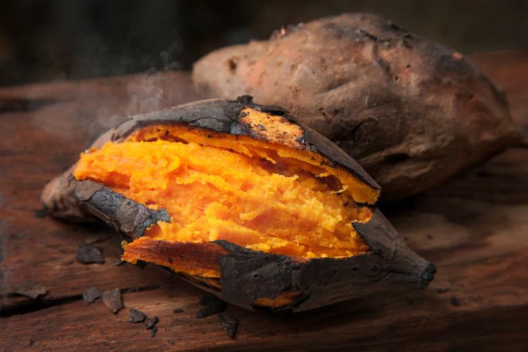 Sweet Potato Colcannon a tender baked sweet potato